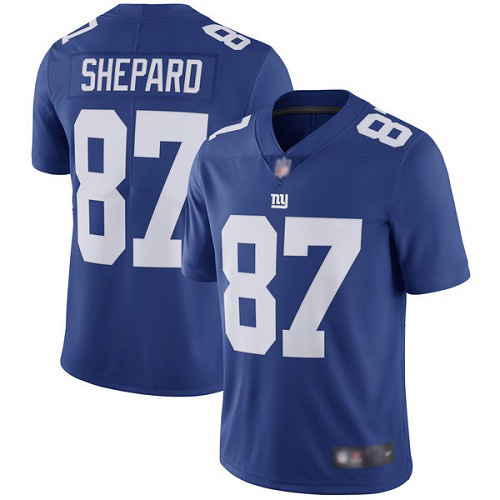 Men New York Giants 87 Sterling Shepard Royal Blue Team Color Vapor Untouchable Limited Player Football NFL Jersey